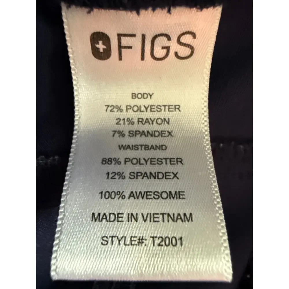 Figs Technical Collection Men’s M Cargo Scrub Pants Style T2001 Navy Blue